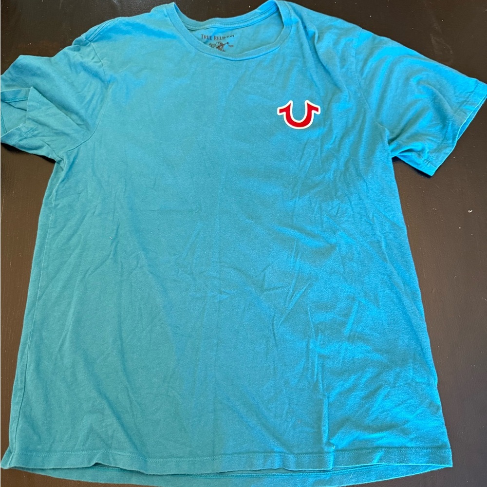 True Religion Blue Short Sleeve Tee